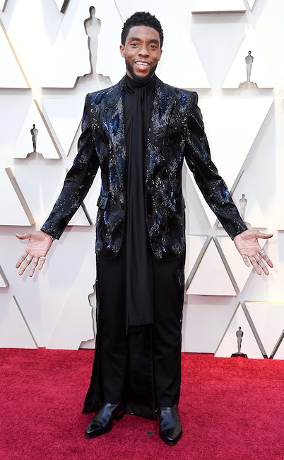 Chadwick Boseman, 2019 Oscars, 2019 Academy Awards, Red Carpet Fashions